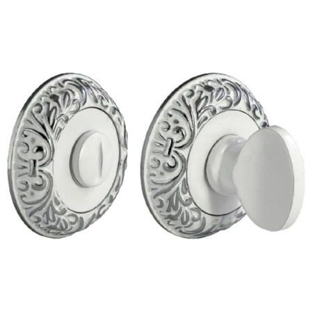 Door wrap mH-wc-CLP w/PC, white enamel color, chrome