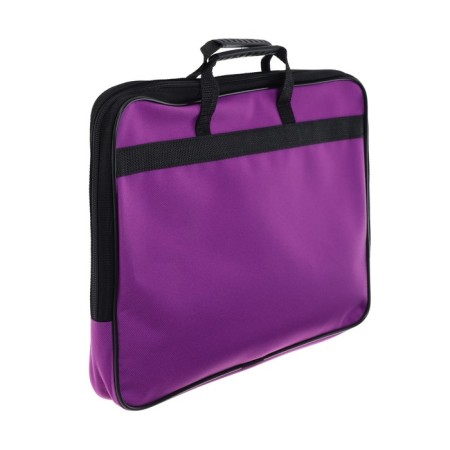 Folder with handles Textile A4, 365 x 290 x 30 mm, calligrata, 1Sh41, "office", external/inner pocket, purple-1