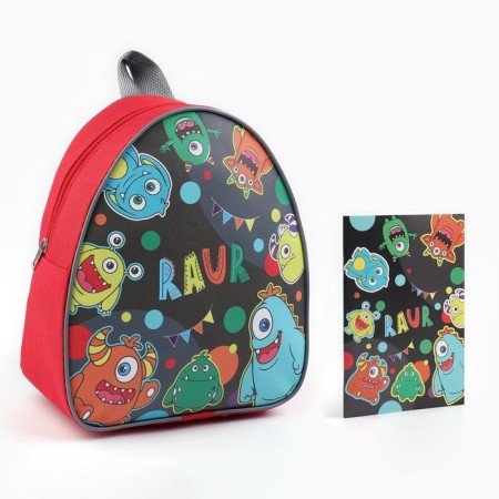 A set with a backpack and a notebook Children's "Montstrika", 23*20.5 cm-12