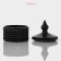 Sugar glass of the Malifisenter, 130 ml, 8.5 × 10cm, black color