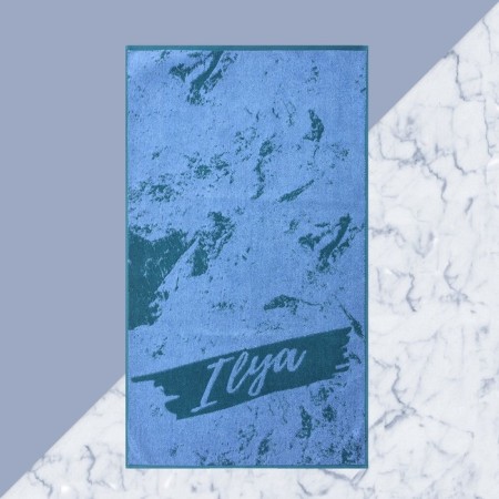 Trick Ethel Truttered "Ilya" Blue, 50x90cm, 100% cotton, 420g/m2