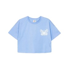 T-shirt for girls, height 152 cm, pale blue color
