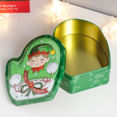 Casket Metal mittens "Elf" 5.3x12.8x14 cm-1