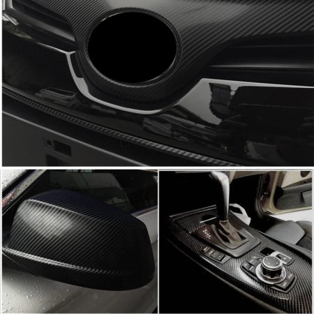 Carbon 4D film, self -adhesive, 50x150 cm, black-2