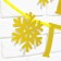 Garland on the tape, metallic "Happy New Year", gold, dl. 200 cm.