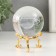 Souvenir glass "Baby in space" d = 6 cm openwork stand 6x6x8.1 cm