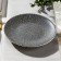Porcelain plate flat lunar, d = 16.5 cm, gray color
