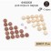 Set of chips for backsecks, 30 pcs, 2 cubes, d-2 cm, tree