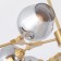 Yuka 48 cm chandelier, D 93 cm, 9x60W E27