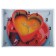 Carty clock, interior "cup of coffee heart", silent, 25 x 35 cm