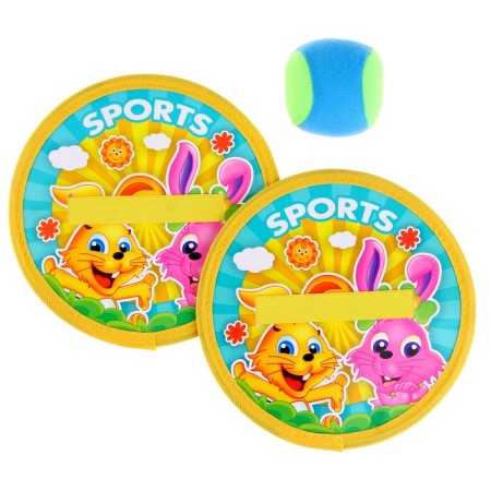 Game with the ball "Velcro" (set 2 plates, ball)