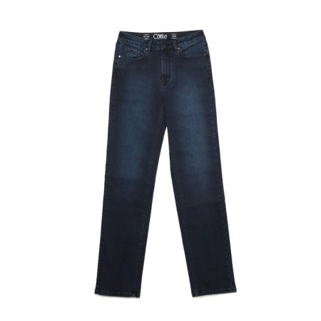 Women's jeans with a high landing CONTE Elegant Straight, size l, color Blue-Black-2