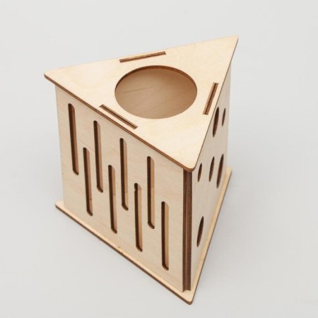House for rodents "Cheese", 12.5 x 11.5 x 11 cm-4