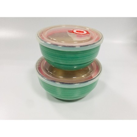 Elrington Saletniks set “Airgraph. Emerald ", with plastic lids, 2 pcs-1