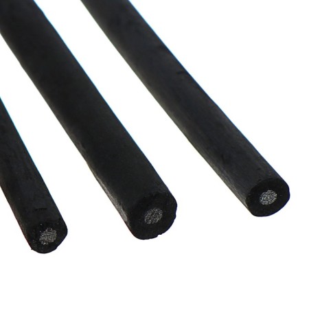 Drawing set, natural coal, 6 pieces, diameter 5 - 6 mm-3
