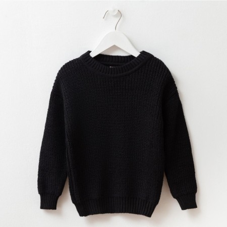 Jumper Children's Minaku: Casual Collection Kids, Black Color, Height 122-6