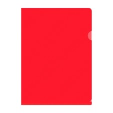 A4 180MKM corner folder, calligrata deluxe, red, opaque, with embossing