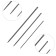 Manual needles Black Sharps, No. 3-9, Black, 20 pcs