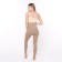 Female leggings, coffee color, size 44 (s)