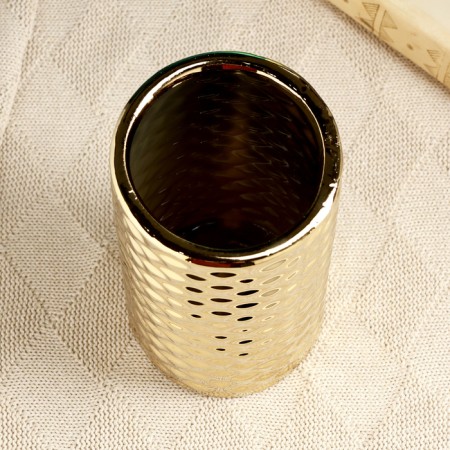 Kashpo - Vase "Helen" Golden, 9x9x20cm-2