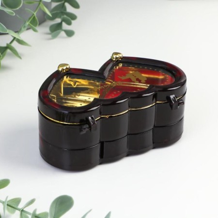 Musical box "2 hearts" 11.5x7 cm-3