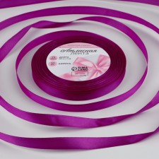 Satin tape, 10 mm × 23 ± 1 m, purple color No. 29