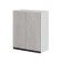 Cabinet hinged 2 doors suite 600x300x720 white/light concrete/anthracite