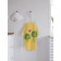 Apron of a kitchen with a photo print "Broccoli in love", adjustable, size OS