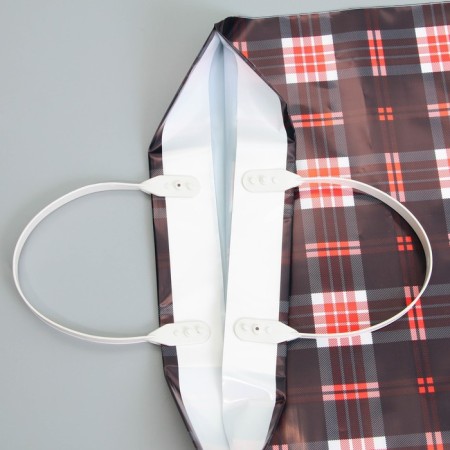 Gift package, packaging, “cage”, plastic pen with a plastic handle, 36 x 37 cm, 80 microns (without a logo)-1