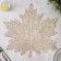 A set of serving napkins on the table “Maple leaf”, 4 pcs, d = 38 cm, gold color