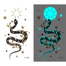 Tattoo on the body color phosphorus 