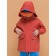 Windbreaker for boys, height 98 cm, terracotta color