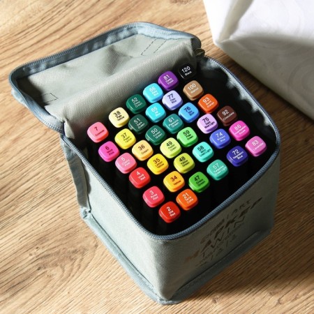 MARKERS for sketching 2 third-party, 36 NATURE colors, bright-1