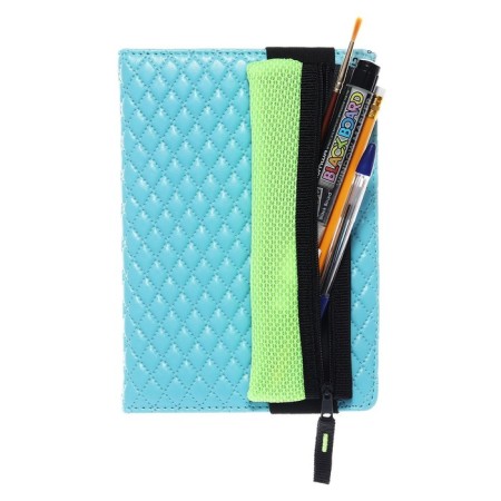 Penal soft, 1 compartment, 60 x 195 mm, flat, PMP 03-73 with a notebook for a notebook, bright salute 57435-7