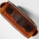 Handle for a bag, 2 fasteners for a puncture, 22 × 3 × 0.4 cm, dark brown/gold color