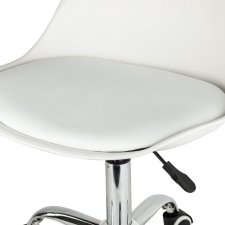 A chair for the operator Brabix Eames MG-310 Ch, chrome, white plastic, eco-leather white-5