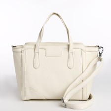 Bag Female Tout with zipper, white color