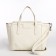 Bag Female Tout with zipper, white color