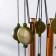 Wind Music Metal "Bird on a branch with a flower" 4 tubes 55x9.5x9.5 cm