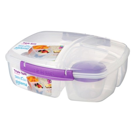 Container with a jar of Sistema, 3-section, 2 l-3