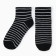 Women's socks, black color with a white strip, size 36-40