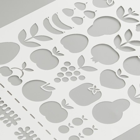 Plastic stencil "berries" 16x22 cm-2