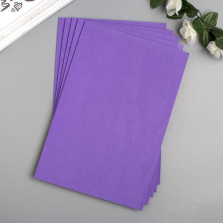 Foamiran "purple-blue" 2 mm (set of 5 sheets) A4 format format-1