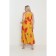 Female dress, size 60, orange color
