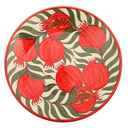 Plate of the Rishtan ceramics "Grenates", 27 cm-4