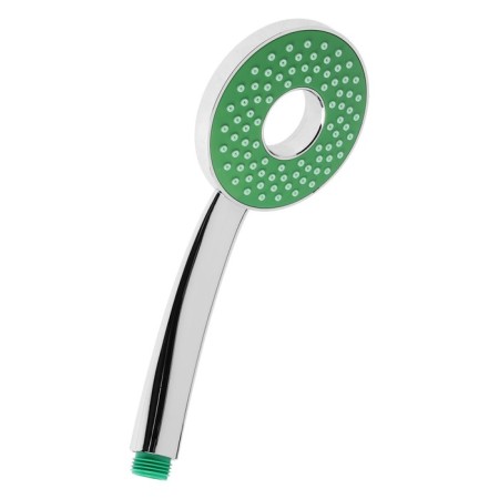 Shower watering can Zein Z3537, D = 105 mm, hole inside, chrome/green-2