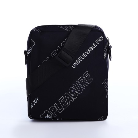 Youth bag with lightning, external pocket, black color-3