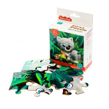 FIRST PUZZLE puzzle, "wolf cub", 16 elements-3