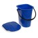 Bucket-hut, h = 38 cm, 18 l, removable chair, blue