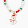 Pendant "Beads", a snowman, colored in gold, 42 cm